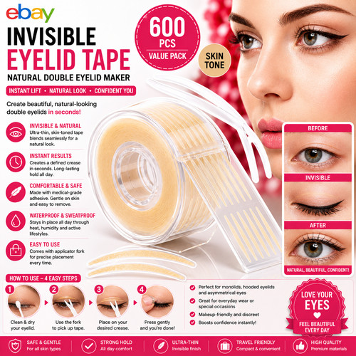 Double eyelid tape 600pc - eyelid,